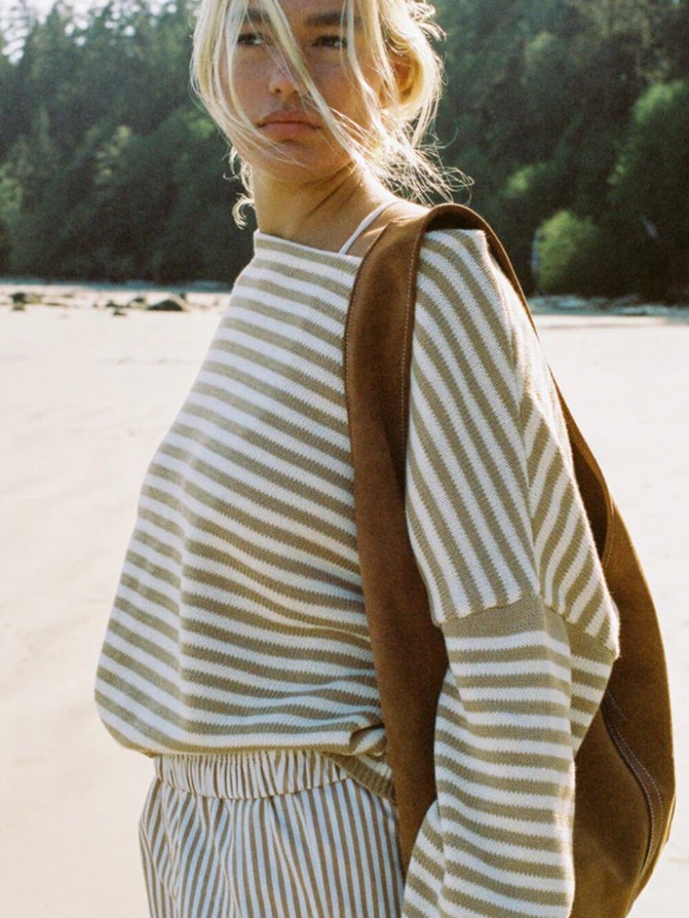 NWOT BOHÈME | The Stripe Knit Pullover